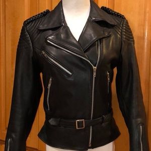 Vintage Hein Gericke Womens REAL Leather Biker